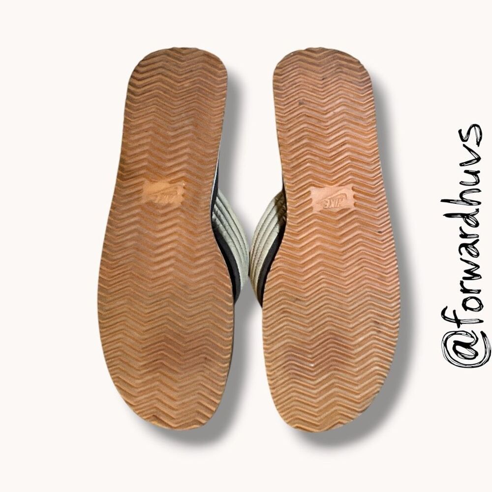 Nike 72 Brown Tan Flip Flop Sandals Men’s 10 Women’s 11.5 - Picture 2 of 6